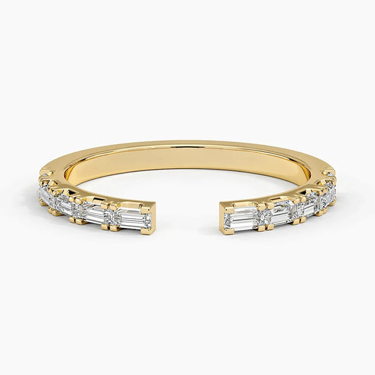 Emma Baguette Diamond Open Ring