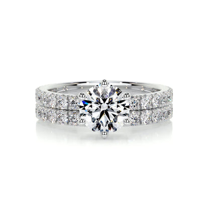1.50 CT ROUND SOLITAIRE F/VS DIAMOND BRIDAL RING SET