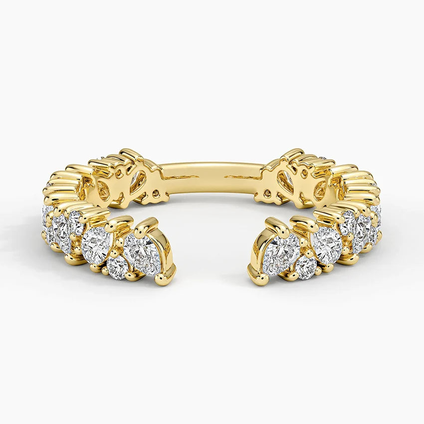 Olive Lab Diamond Open Ring