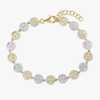 Little Smiley Pave Diamond Bracelet