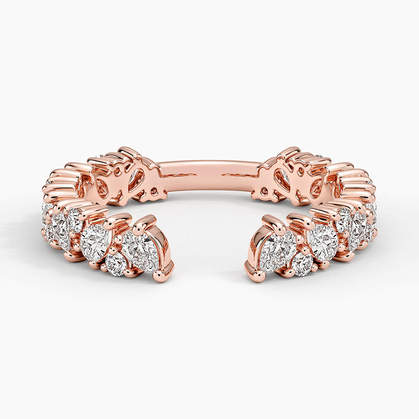 Olive Lab Diamond Open Ring