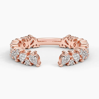 Olive Lab Diamond Open Ring