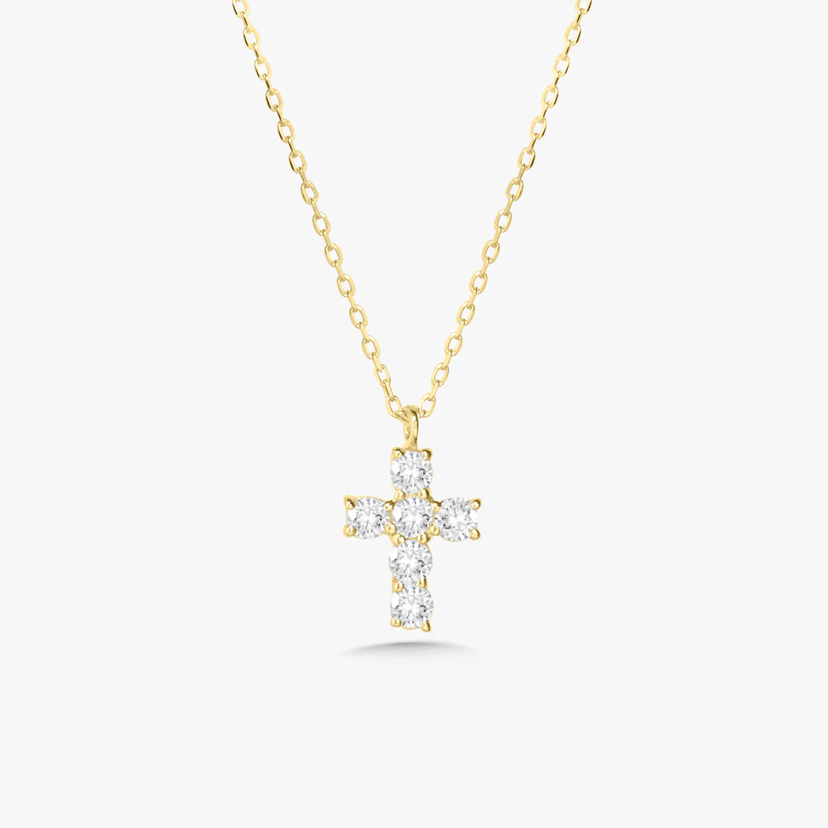 Dainty Diamond Cross Necklace