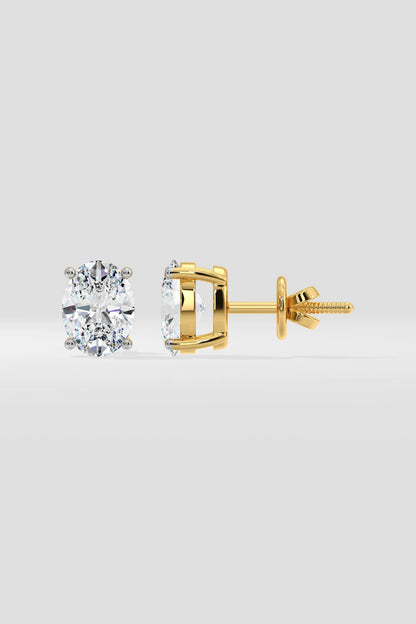 2 ct Oval studs