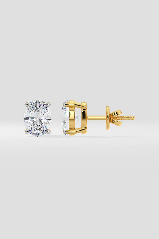 2 ct Oval studs