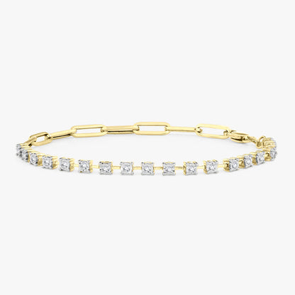 Best of Both Diamond & Paperclip Bracelet
