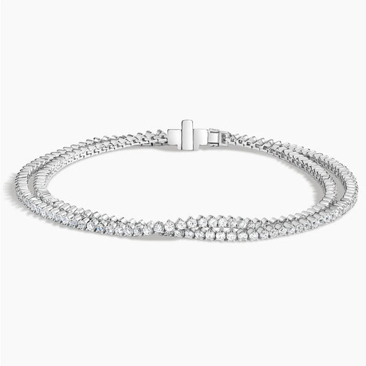 Wrap Lab Diamond Tennis Bracelet (2.25 ct. tw.) in 18K White Gold