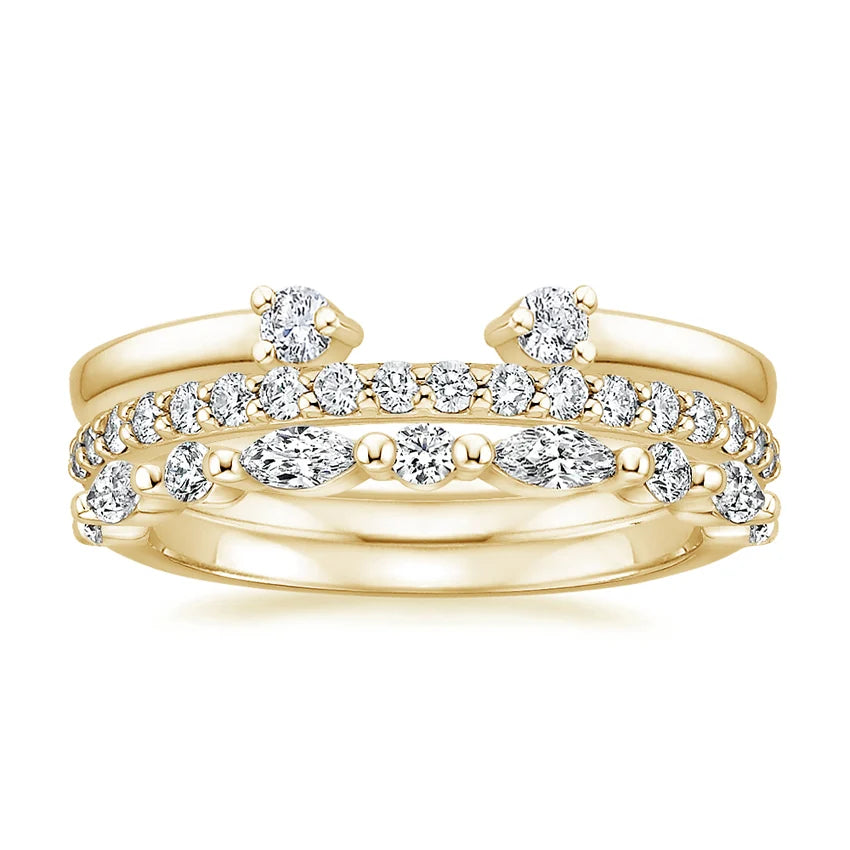 Tres Diamond Ring Stack (3/4 ct. tw.) in 18K Gold