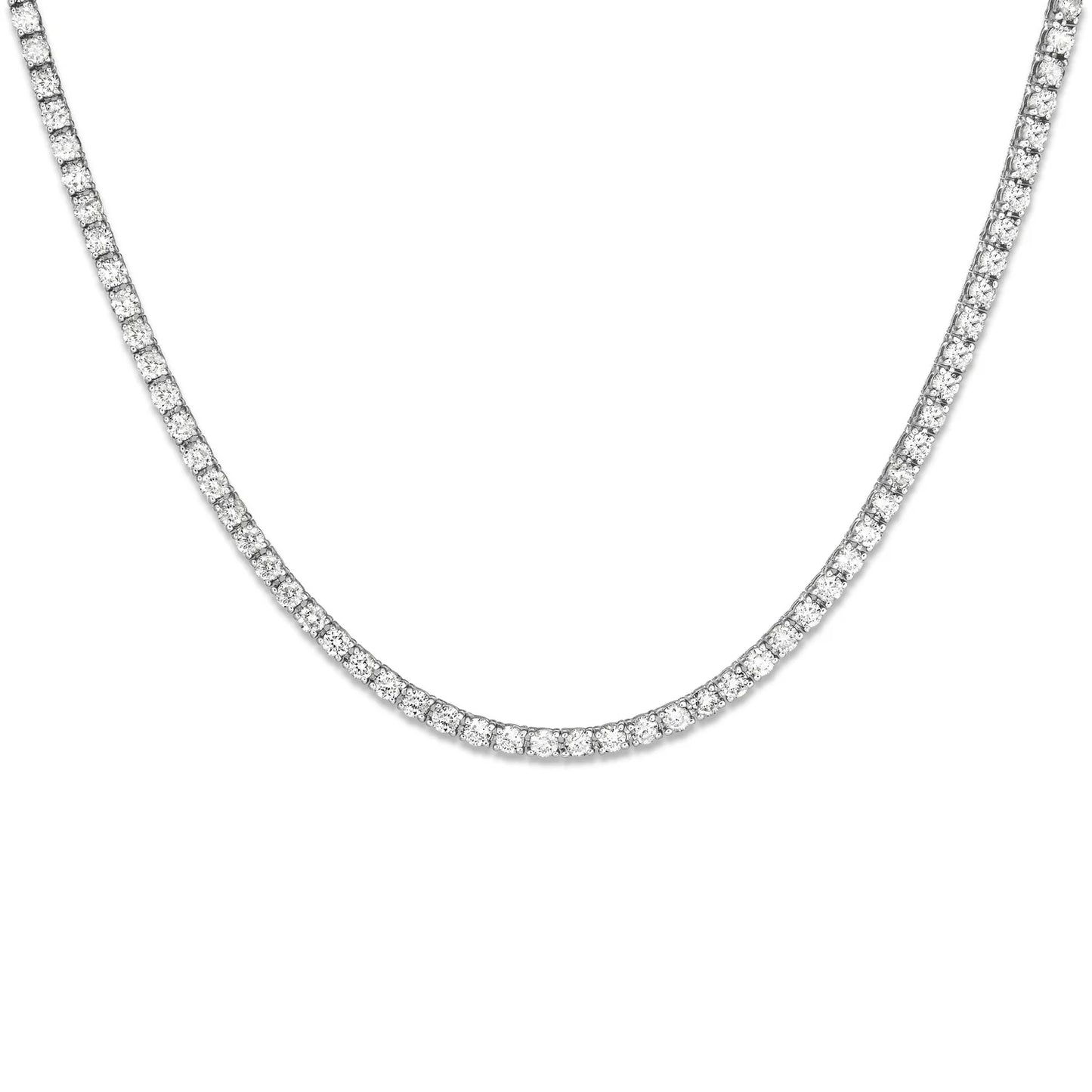 5.80 Carat Unflippable Tennis Necklace