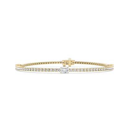 3 Station Tennis Bracelet