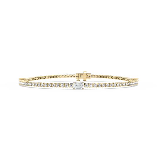 3 Station Tennis Bracelet