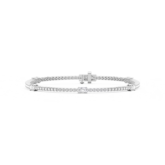 5 Station Tennis Bracelet