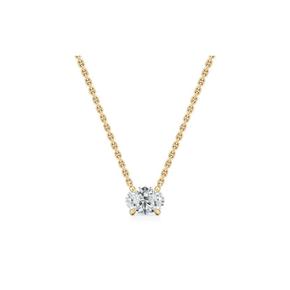 Chelsea Lab Diamond Oval Pendant