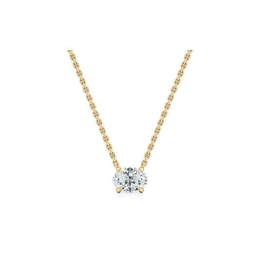 Chelsea Lab Diamond Oval Pendant