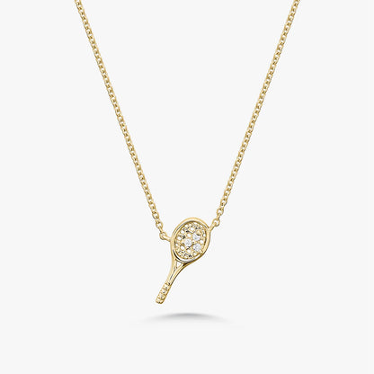 Love Tiny Tennis Racquet Necklace