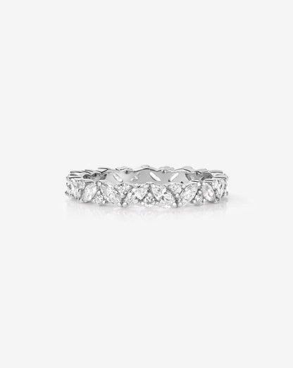 Marquise Cluster Eternity Band