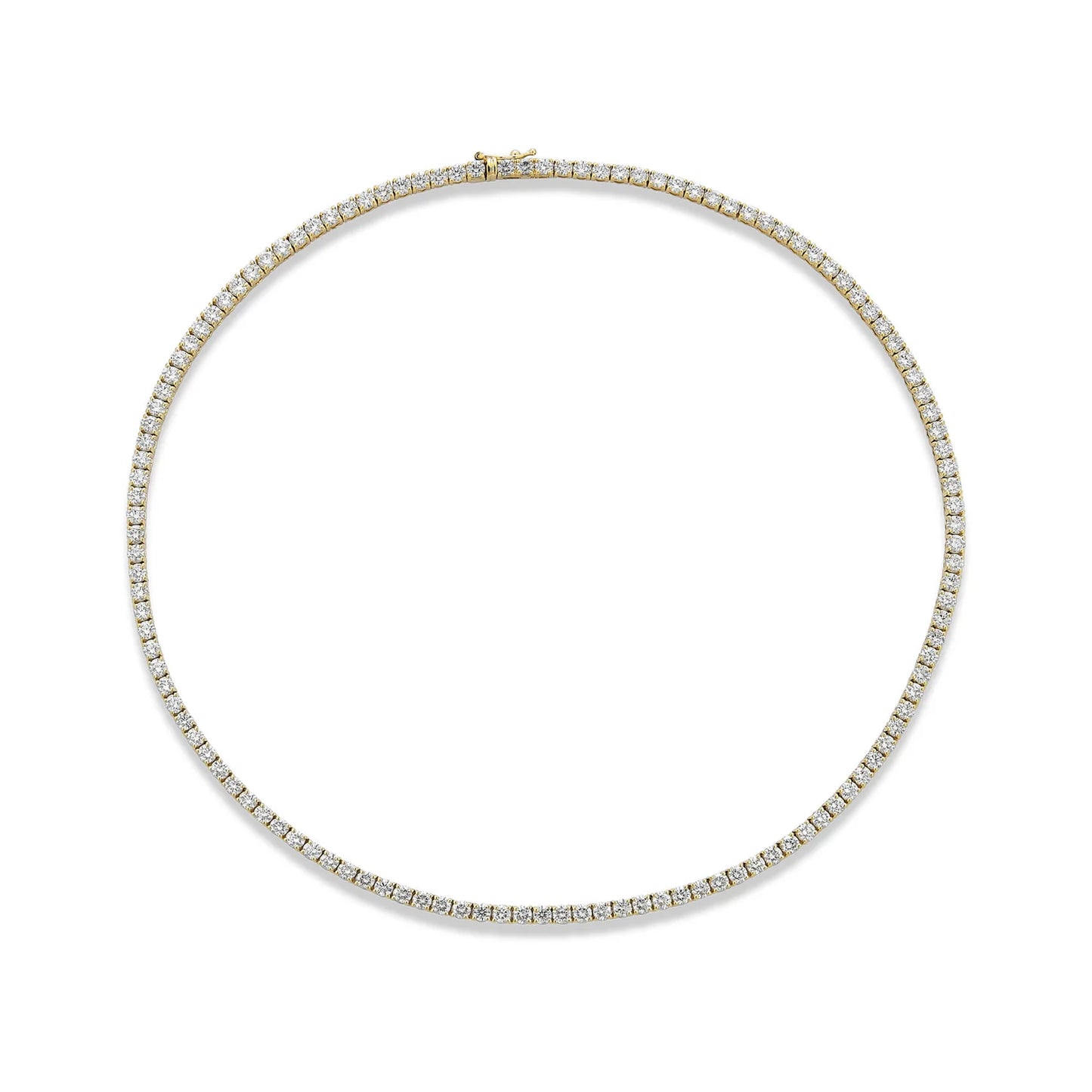 6.65 Carat Unflippable Tennis Necklace