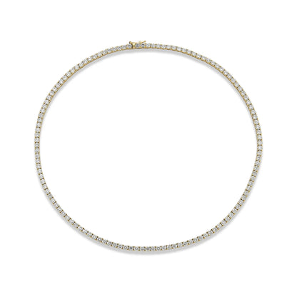 6.65 Carat Unflippable Tennis Necklace