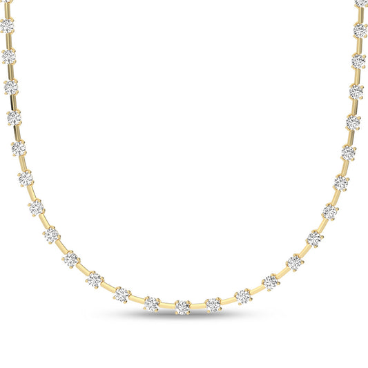 10 ct. tw. Round Dash Station Necklace