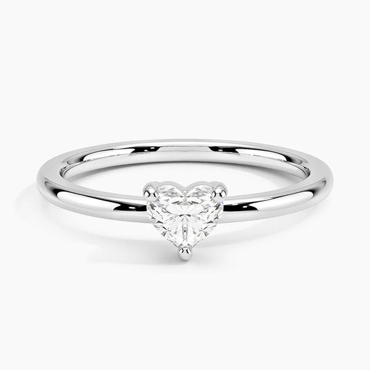 Heart Shaped Lab Diamond Ring