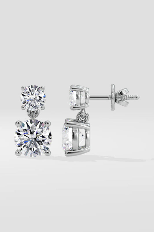 2 ct Akoya Drop Earrings