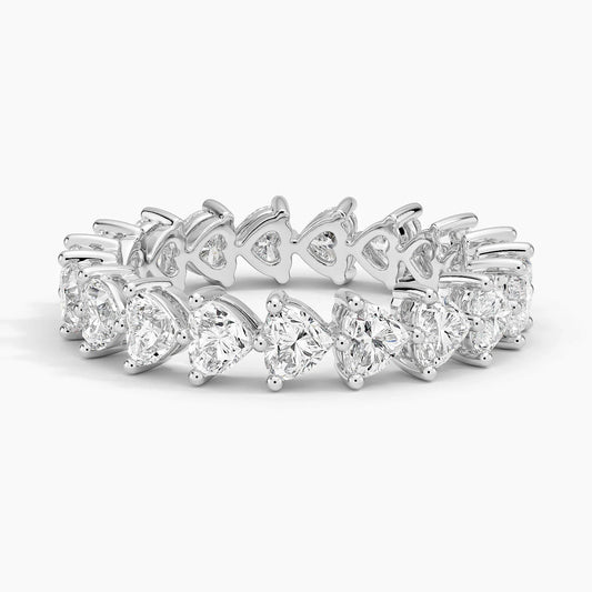 Heart Shaped Eternity Lab Diamond Ring (2 ct. tw.)