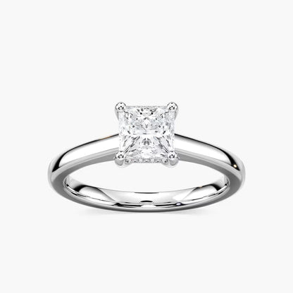 Stefania Hidden Halo Solitaire Engagement Ring