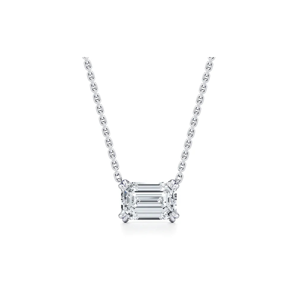 Elle Lab Diamond Emerald Pendant