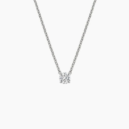 Perfect Solitaire Diamond Pendant  in 18K Gold