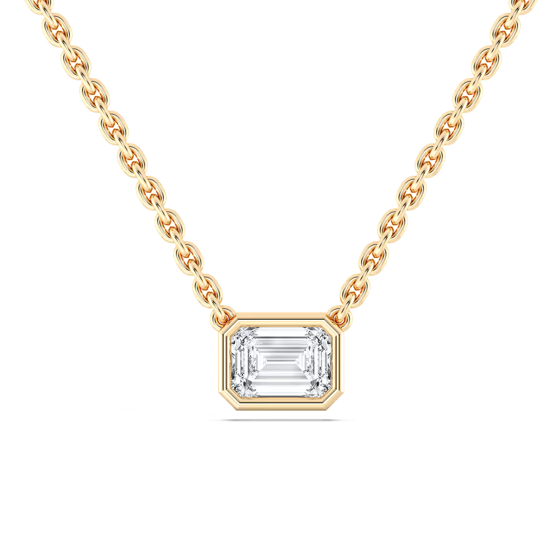 Emerald Bezel Pendant