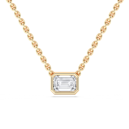 Emerald Bezel Pendant