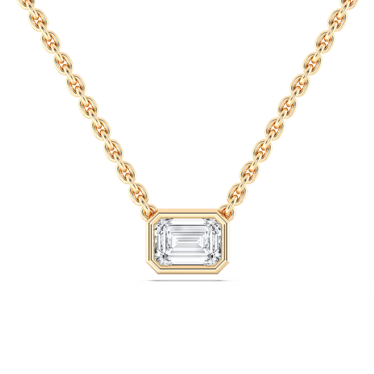 Emerald Bezel Pendant