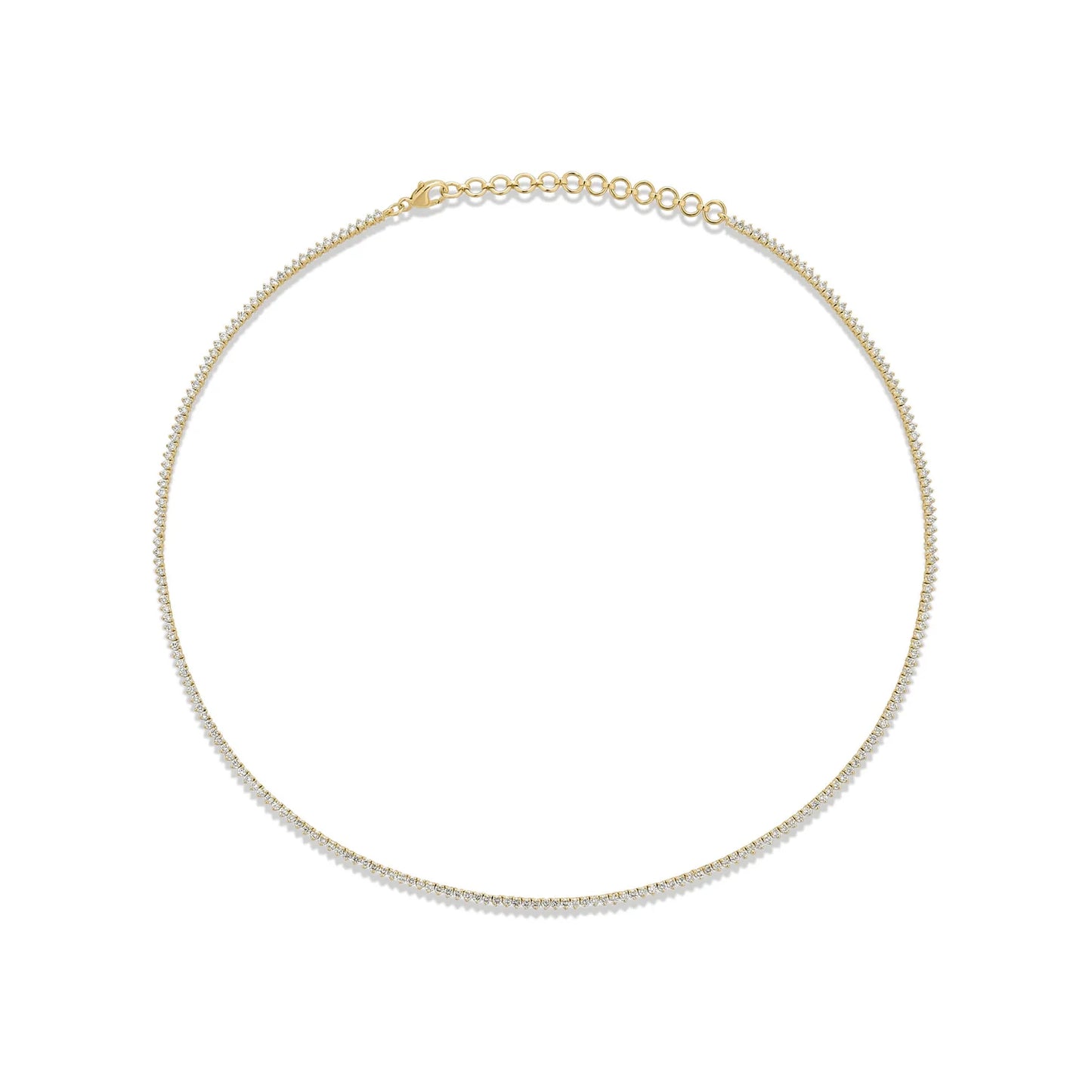 3.2 CTW LAB-Created Diamond Adjustable Tennis Choker