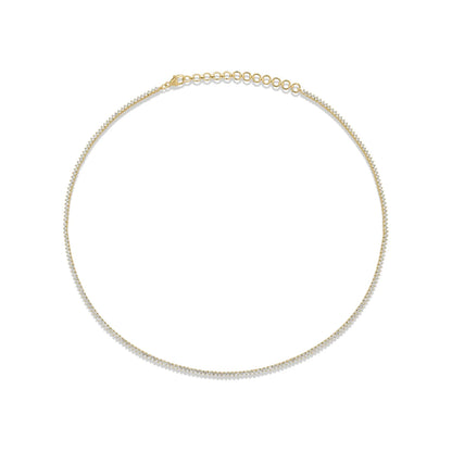 3.2 CTW LAB-Created Diamond Adjustable Tennis Choker