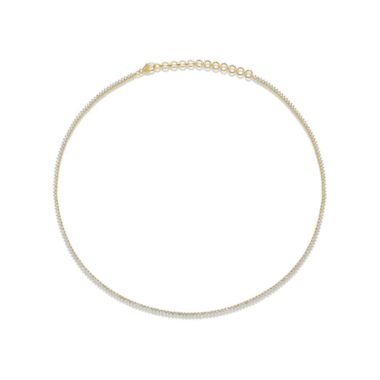3.2 CTW LAB-Created Diamond Adjustable Tennis Choker