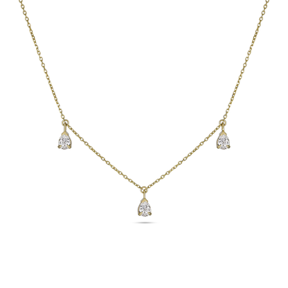 LAB-Created Diamond Droplets Necklace