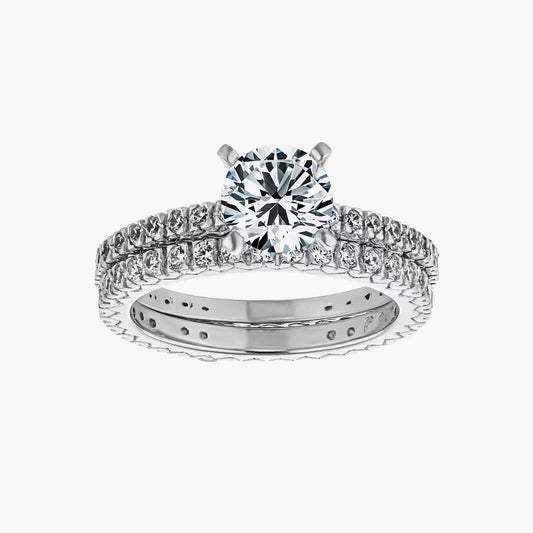Marilyn Accented Wedding Set
