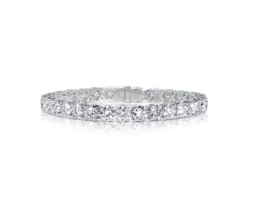 Extraordinary 29 ct Round Brilliant Cut Lab Grown Diamond Tennis Bracelet