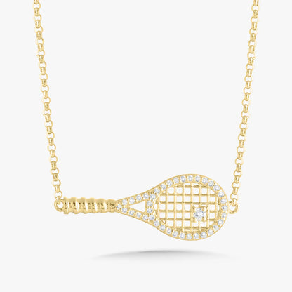 Sera Tennis Racquet Necklace