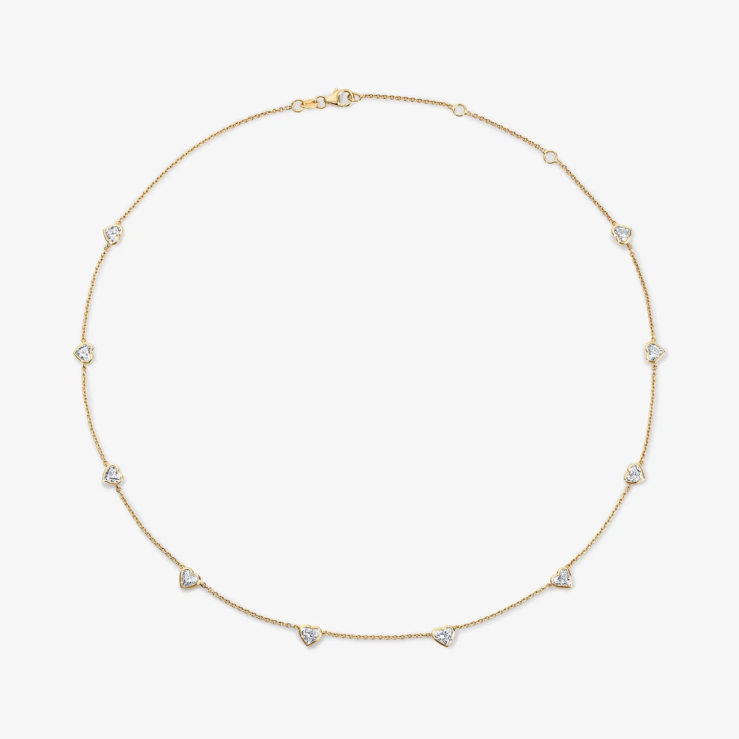Margot Heart Shape Station Necklace