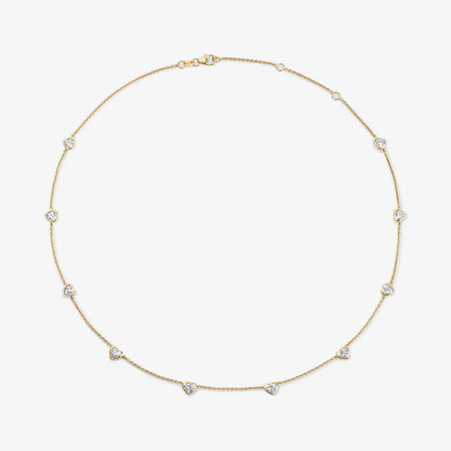 Margot Heart Shape Station Necklace