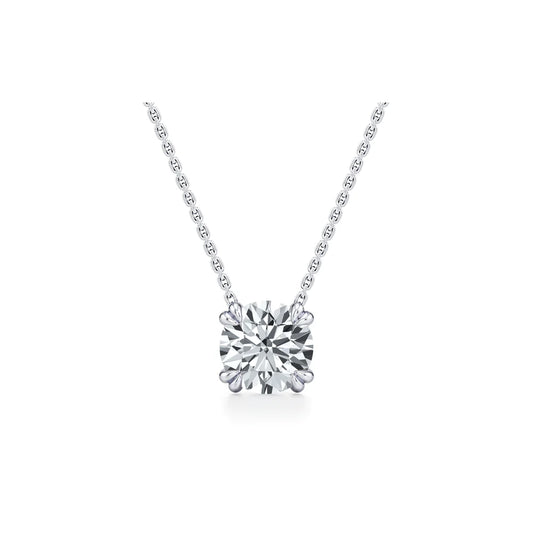 Elle Round Brilliant Pendant