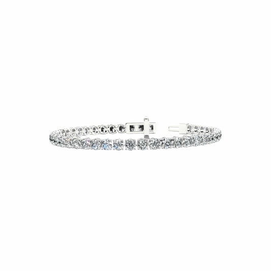 10 Carat Lab Grown Round Cut Diamond Tennis Bracelet