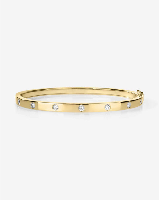 Inlay Diamond Bangle