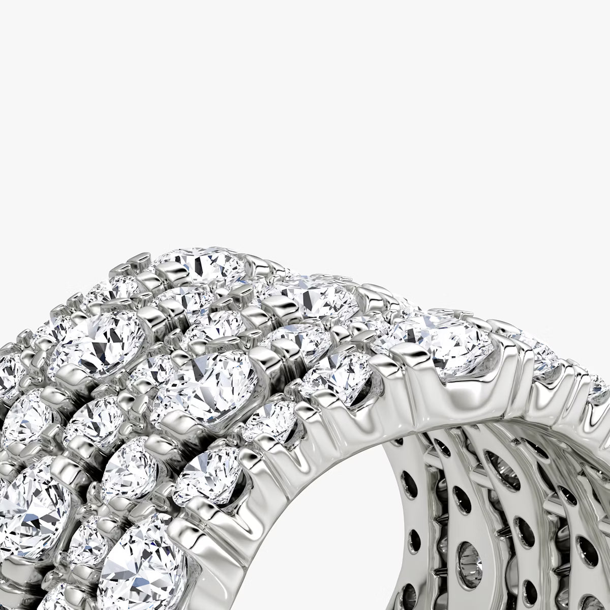 Multi Row Pavé Ring