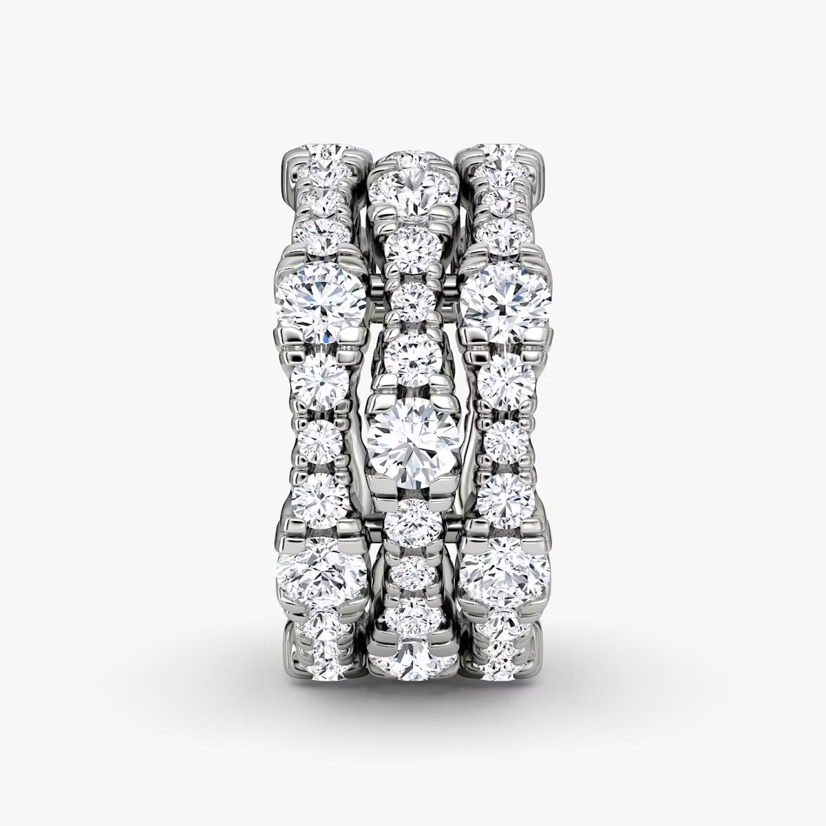 Multi Row Pavé Ring