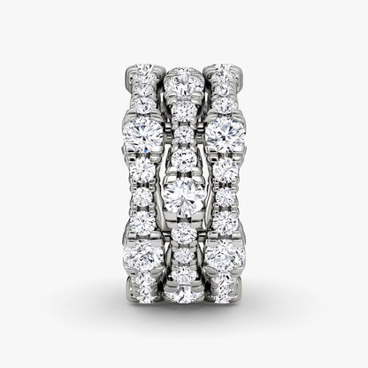 Multi Row Pavé Ring