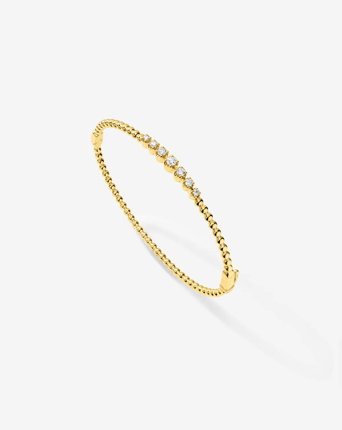 Diamond Cluster Bead Bangle