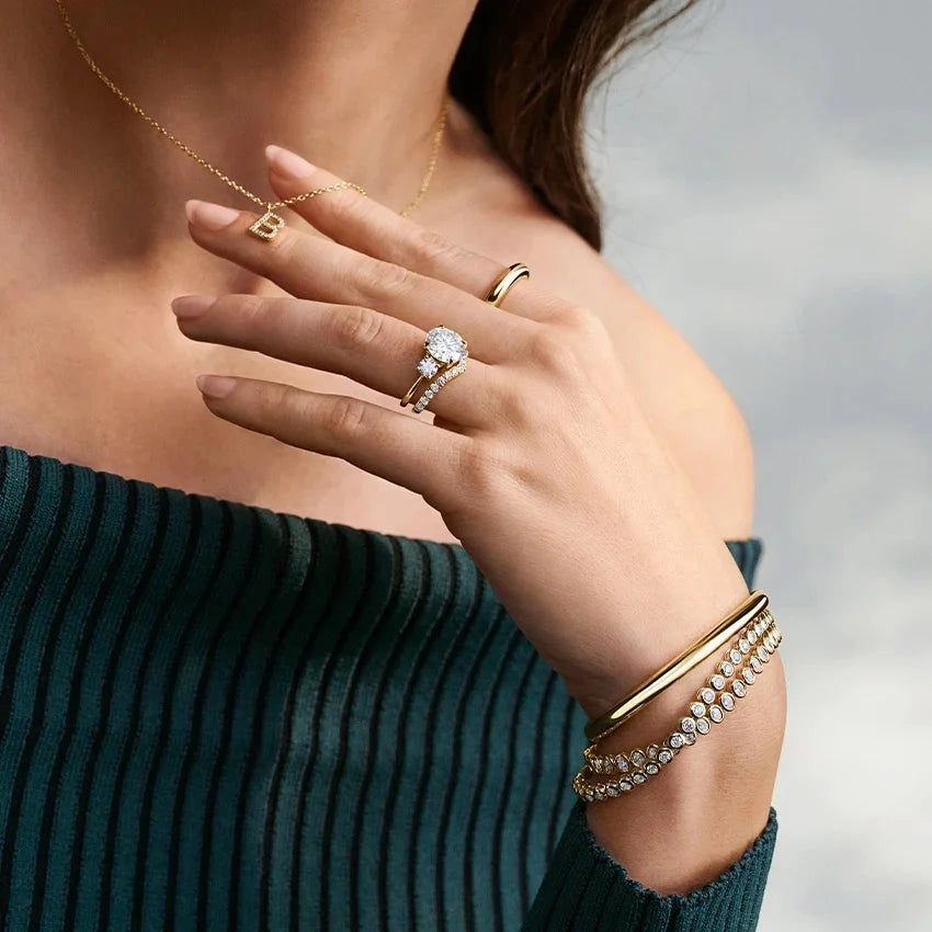 Lab Diamond Bezel Tennis Bracelet (3 3/4 ct. tw.) in 14K Yellow Gold