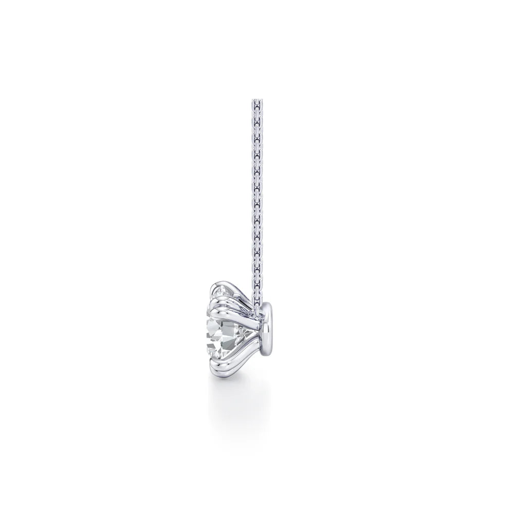 Elle Round Brilliant Pendant